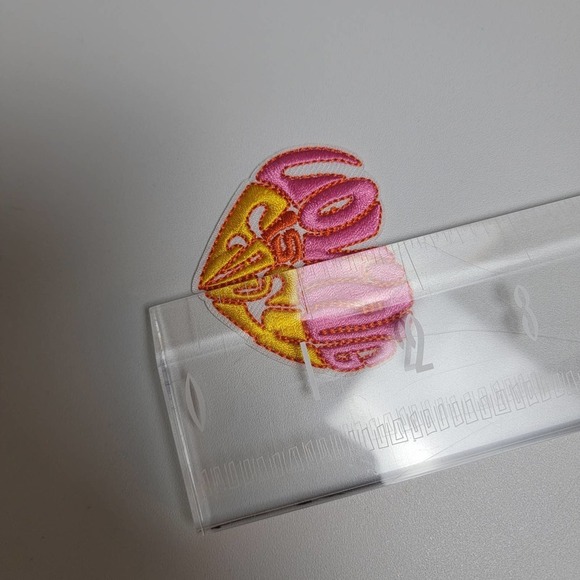 VTG Iron On Patch, Loving is Easy, 2" Retro 60s 70s - Picture 6 of 7